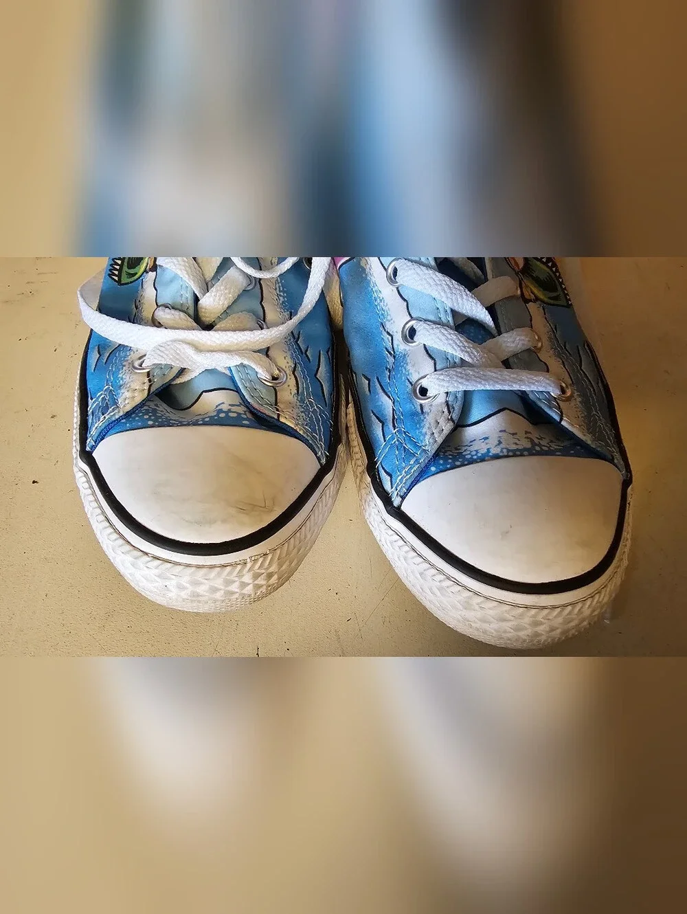 Converse Green & Blue Dinosaur High-Top Sneakers